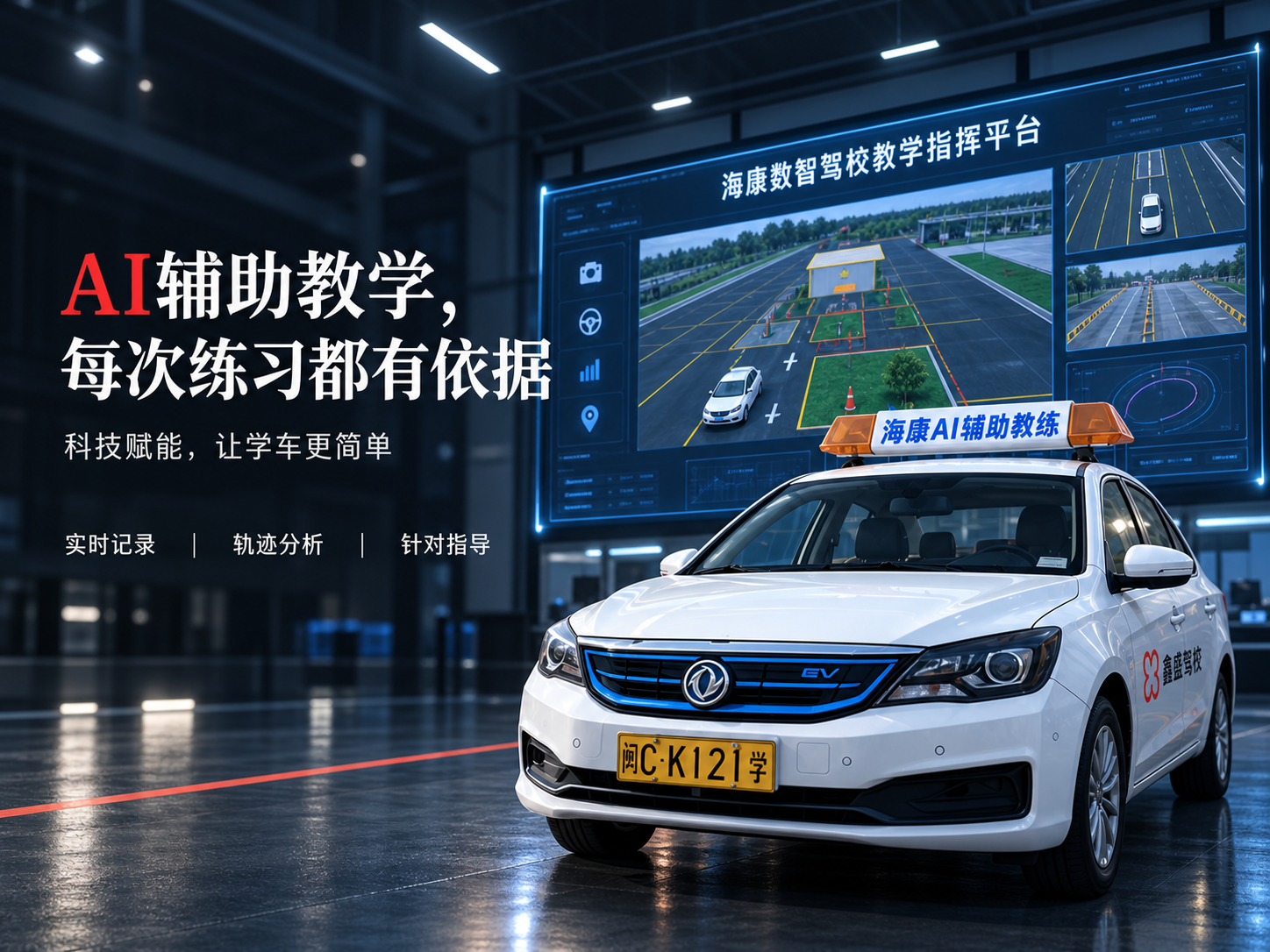 海康数智驾校教学指挥平台与 AI 辅助教练车